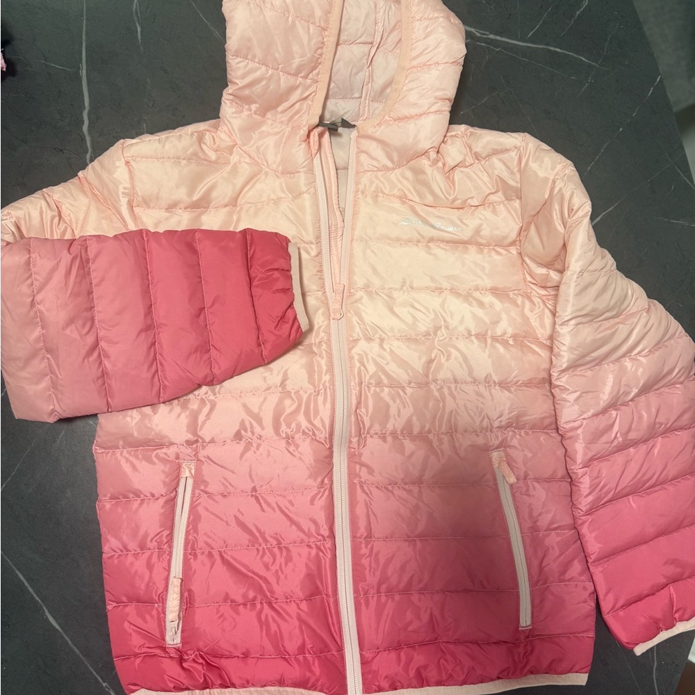Eddie Bauer Kids Pink Gradient Puffer Jacket